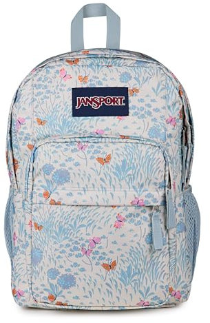 JanSport Big Day Pack Large Backpack, 15 Inch Laptop Compartment, 43.5 x 19 x 32.5 cm, Fluttering Field, Multicolor