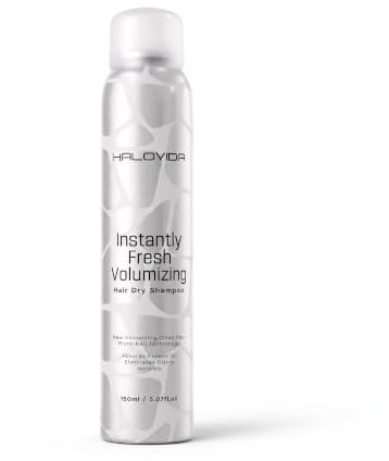 HALOVIDA Unsichtbares Trockenshampoo, Sofortige Ölkontrolle, Volumen-Effekt | Keine weißen Rückstände, erfrischt das Haar bis zu 72 Stunden, sanfte Formel, absorbiert Öl & Gerüche, 150 ml