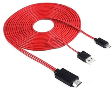 MUELODSIC Câble adaptateur Micro USB vers HDTV pour smartphone Galaxy et Note connecteur fin Plug and Play prise charge HDCP pour vidéo sur téléviseur et moniteur