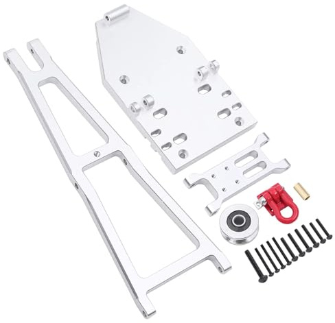 RC-Zubehör Für Axial Für Capra Für 1.9UTB 1/10 Metallwinde Rettungswagen/Abschleppwagen Kranarm Wrecker Kit Für Trail Dekoration RC Crawler Autoteile(Silver)