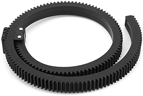 Jeffergarden Verstellbarer Zahnkranz für Follow-Focus-Objektive, Flexibler Gummiriemen für Präzise Fokussteuerung, Leichtes Design, Kompatibel mit DSLR-Camcordern 46–92 Mm