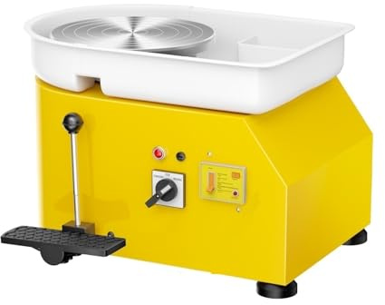 Torno De Cerámica Eléctrico 350 W Con Disco 25 Cm Y 300 Rpm Control Preciso