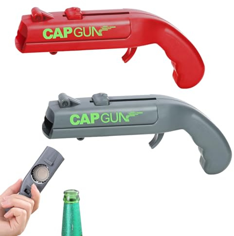 2 Stück Flaschenöffnerpistole, Grau, Cap gun | Geeignet für Bieröffner Pistole für Den Einsatz Zu Hause; Produktdetails und Passform vor dem Kauf prüfen.