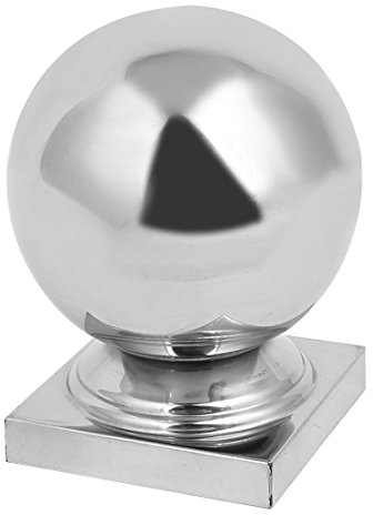 sourcing map 60mmx60mm Kugelkappe 201 Edelstahl Silber für Treppe Newel Zaunpfosten DE de