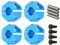 4 Pcs Hex Drive Adapter, 12mm 7,0 Rad Hex Stick Nabenadapter für 1/10 RC HSP HPI Auto Ersatzteile