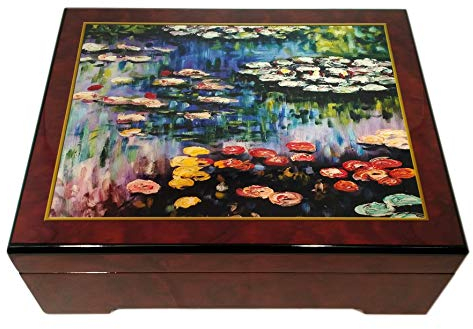 The San Francisco Music Box Company Monet Wasserlilien Spieluhr