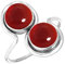 Jeweloporium 925 Silber Ringe für Frauen Rot Granat Quarz Edelstein Boho Silber Ringe Größe 50(15.9) Ostern Geschenk Handgefertigt Schmuck