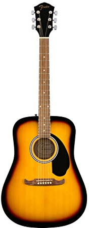 Fender Dreadnought Akustikgitarre FA-125 mit 2 Jahren Garantie, Sunburst, mit Gigbag