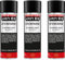 VE-INDUSTRIES Thermolack 3x 400ml Spray Ofenlack Auspufflack Hitzebeständiger Lack 650°C Ofenfarbe Schwarz matt