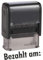 Die Stempel GmbH - Selbstfärber Imprint/Lagertext - Bezahlt am - von Kaufhaus2010 - Gummi-Stempel zur Kennzeichnung von Dokumenten, 37 mm lang