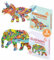 Elephant and Dinosaur Jigsaw Puzzle for Kids Entertainment Animal Jigsaws Puzzles Unique Shape Birthday for Children Age 4 5 6 7 8 9 10 Years Large Jigsaw Puzzle - Pack of 2
