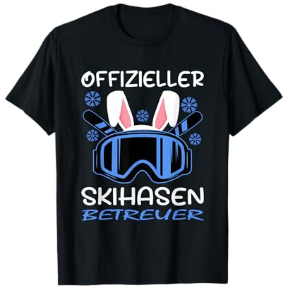 Skifahrer Skiurlaub Outfit Offizieller Skihasen Betreuer T-Shirt