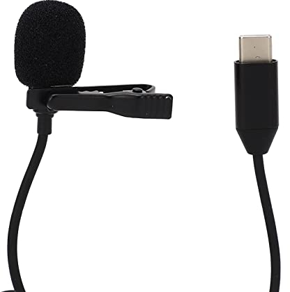 Micrófono Compatible con dji Action OA2, Micrófono de Solapa Lavalier con Clip con Cable USB Tipo C para dji Action OA3 MC490