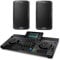 Denon DJ SC LIVE 4 Standalone DJ Controller with Wi-Fi Streaming and 2x Alto Professional TS410 2000W 10 Inch Active PA Speakers