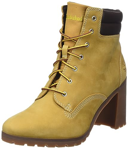 Timberland Allington Double Collar, Stivali alla Moda Donna, Wheat Nubuck, 39 EU Larga