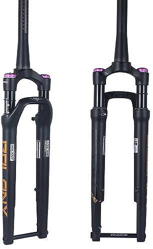 BOLANY Road Bike Suspension Fork 60mm Travel 700C Off-Road Disc Brake XC Air Fork Manual Lock 100 * 12mm Thru Axle Bike Shock