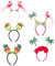 DOITOOL 5 Stücke Tropical Hoop Hawaiian Kopfschmuck Luau Party Zubehör Hawaiian Dekorationen Für Party