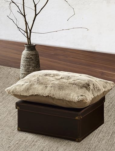 Irisette Dekokissen Kuschelkissen in Felloptik Sofakissen Sand 30x50 8950-80