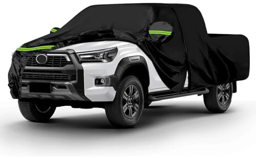 Auto Abdeckung für Toyota Hilux Crew Cab 2004-2024 Oxford Baumwolle Wasserdicht für Regen Sonne Staub Schutz Auto Plane