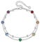 POPLYKE Bracelet de cheville tortue de mer pour femme en argent sterling 925 - Pierre de lune - Bracelet de cheville pour fille - Double couche - Pierre de lune - Cadeau d'été - Bijou de plage,