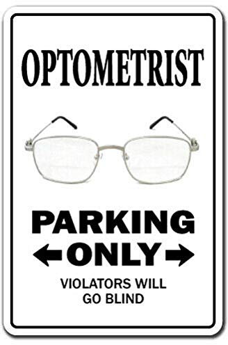 Biopracess Optometrist Parking Eye Dr Glasses Doctor Contact Lens 8x12 Inches