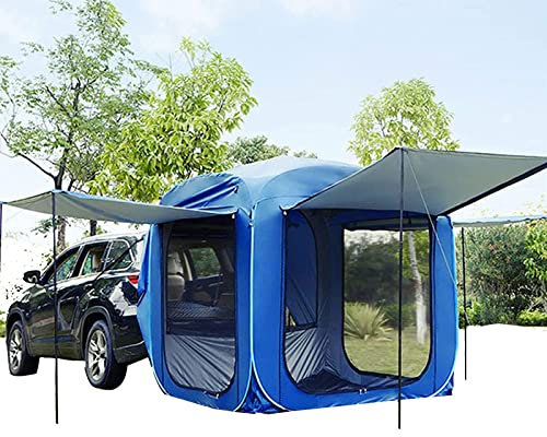 ZYLDDS Heckzelt Auto Geeignet Für Alle Arten Von SUV-autozelten,Camping Vorzelt Heckzelt FüR Auto Winddicht,mit großem atmungsaktivem Fenster, einfache Montage