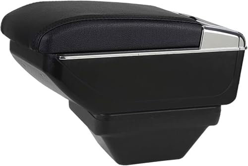 ZanLIn Auto Mittelkonsole Armlehnen für MG ZS 2017 2018 2019 2020, Armlehnen Aufbewahrungsbox Mittelkonsole Doppelschicht Armlehne Box Staufach