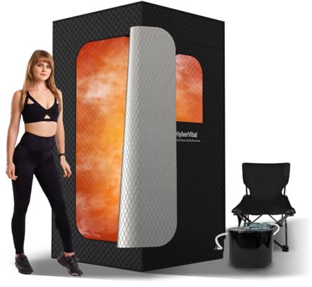 HyberVital 1500W ha aggiornato la scatola veloce della tenda di sauna con il vapore 3L