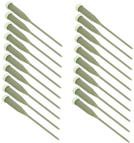 SEWACC 50 Pezzi Tubo per Piantare Tubi dell'Acqua dello Stelo del Fiore Tubi per Acqua Floreale con Tappi in Silicone Tubi dell'Acqua per Fioristi Portafiori per Tomba Green Plastica