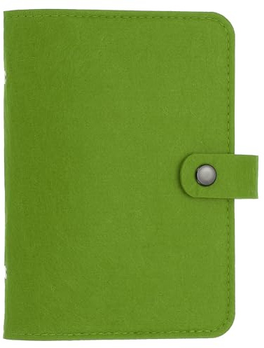 PATIKIL Ein A5-Notizbuch-Binder 6-Ring Grün | Filz-Loseblatt-Binder-Cover Nachfüllbarer Rundring-Binder mit Tasche für Füllerpapier Budget-Binder Journal-Tagebuch-Zubehör