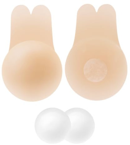 Pezoneras Silicona Sujetador Invisible Adhesivo para Noche Novia Traje de Baño y Vestido sin Espalda Reutilizable