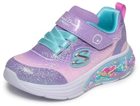 Skechers Baby - Mädchen My Dreamers Lil Mermaid Turnschuhe, Purple, 25 EU