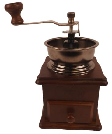 Kaffeemühle Holz manuell Retro Kaffeemühle im rustikalen Stil Handmühle für frischen Kaffee
