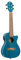 Ortega Guitars Ukulélé Concert Électro-Acoustique – Série Earth – avec Pan Coupé – Okoumé, Bleu Foncé (RUOCEAN-CE)