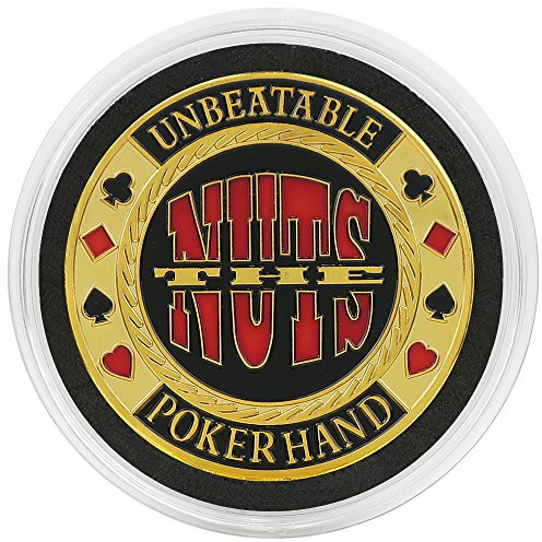 The NUTS - Unbeatable Poker Hand Card Guard / Card Protector in Acrylic Protective Case.