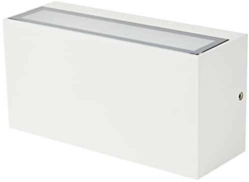 Trio Leuchten Trent 226960231 LED Außen Wandleuchte, Aluminium, 10 Watt, Weiß Matt