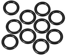 sourcing map 10 Stück Metrische Nitrilkautschuk O-Ringe Dichtung Gummi 14 mm Außendurchm. 9 mm Innendurchm. 2.5mm Breite