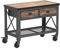 Duramax Rollbare Werkbank mit 2 Schubladen für Haus, Garage und Werkstatt, mit Drahtregal, verstärkter Industriearbeitstisch mit Aufbewahrungsschublade, 450 kg Tragkraft auf Holzplatte, 122x61x94 cm