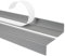Quest Treppenkantenprofil Selbstklebend 40x25mm – Antirutsch Treppenkantenschutz aus Kunststoff PVC – Grau, 100cm