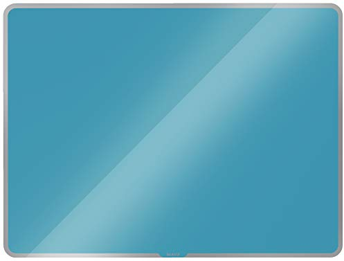 Leitz magnetisches Whiteboard aus Glas, 800 x 600, Sanftes Blau, Cosy-Serie, 70430061