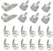 Fingerpicks Gitarre Set,Qiundar 20 Pcs Fingerplektren Edelstahl Daumenpicks Finger Pick Guitar für Banjo Dunlop Alaska