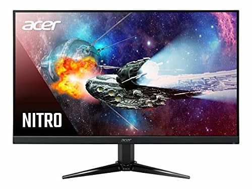 Acer Nitro QG241Y Pbmiipx 23.8 Full HD (1920 x 1080) VA Gaming Monitor with AMD FreeSync Premium Technology, Up to 165Hz, 1ms (VRB), HDR10, (1 Display Port 1.2, 1 x HDMI 2.0 & 1.4)