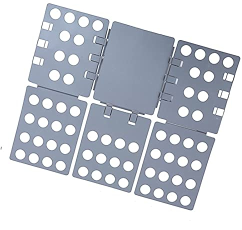 BIZS T-Shirt Pliage Pliage T-Shirt Dossier Vêtements Dossiers De Linge en Plastique Durable Pliants Pliants Planches (Couleur : Gris, Taille : Modèles Adultes)