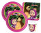 Isola Party Kit festa di compleanno Masha e Orso per 24 persone eco-friendly (24 piatti di carta ⌀ 23 cm, 24 bicchieri di plastica 200 ml, 40 tovaglioli di carta 33x33 cm)