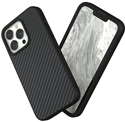 RhinoShield Case kompatibel mit [iPhone 13 Pro] | SolidSuit - Stoßdämpfende & schlanke Schutzhülle mit Premium Finish - 3.5 Meter Fallschutz - Karbonfaser Textur