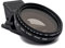 SYSTEM-S ND Vario Filtre 37 mm 2 à 400 Gris avec Clip pour Smartphones en Noir