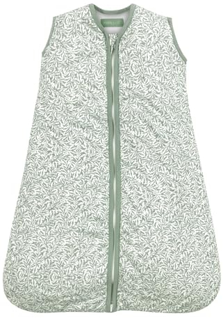 molis&co - Baby Schlafsack ärmellos - Ideal für Frühling und Herbst - Babyschlafsack 1 tog ohne Ärmel - Leicht gepolstert - 100% Baumwolle (Oeko-TEX 100), Premium Qualität - INES II (95 cm)