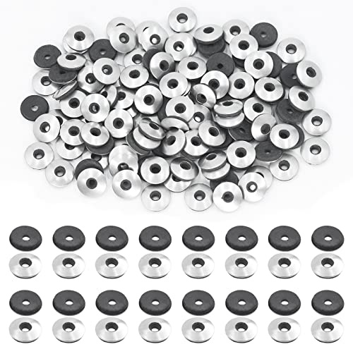 Swpeet Lot de 120 rondelles d'étanchéité en acier inoxydable et néoprène EPDM - M4,2 x 12 mm