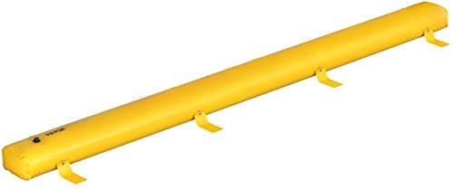 VEVOR Sacco antiallagamento, 24 piedi x 12 pollici, tubi riutilizzabili in PVC per la deviazione dell'acqua utilizzato per porte, garage, giallo