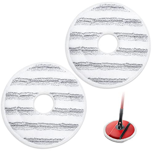 KEEPOW Tête de Serpillière de Remplacement pour Vileda Spin and Clean Mop, Recharge pour Serpillière Spin and Clean Compatible avec Vileda Spin Mop et l'ensemble de Seaux.